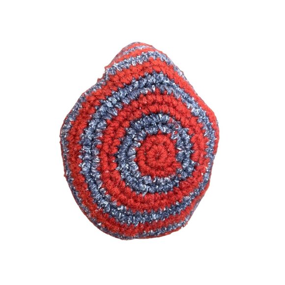 Native Creation Handmade gray red wool Earflap winter hat SKU 9173 - Picture 8 of 14